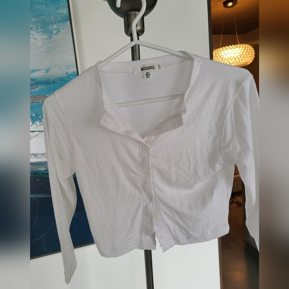 Missguided white cardigan US 0 - Picture 1 of 2
